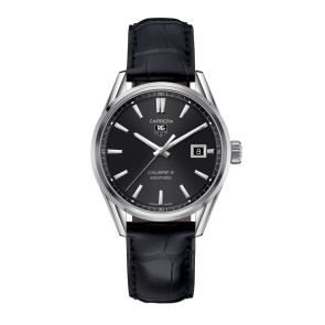 Correa de reloj Tag Heuer FC6180 Cuero Negro 19.5mm